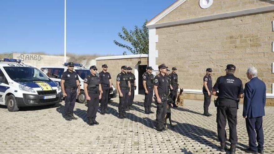 Imagen de los efectivos del GRO de la Policía Local.