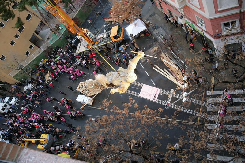 Plantà al tombe de la falla Palleter-Erudito de Orellana