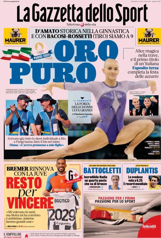 Las portadas de los periódicos deportivos de hoy, martes 6 de agosto