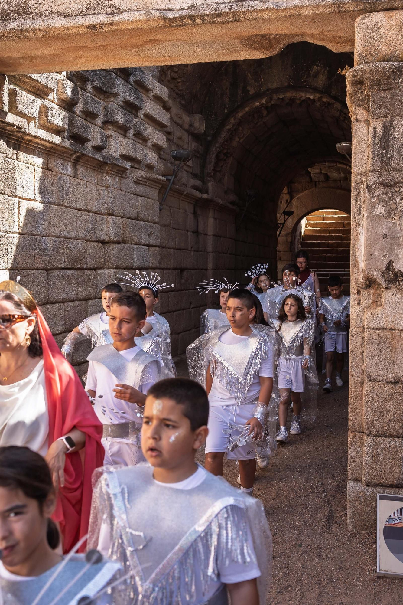 Fotogalería | Los escolares toman el Teatro Romano en Emerita Lvdica