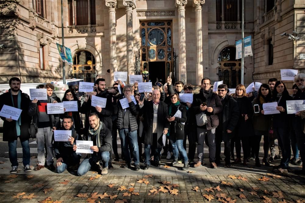 Concentraciones de periodistas en Madrid y Barcelona