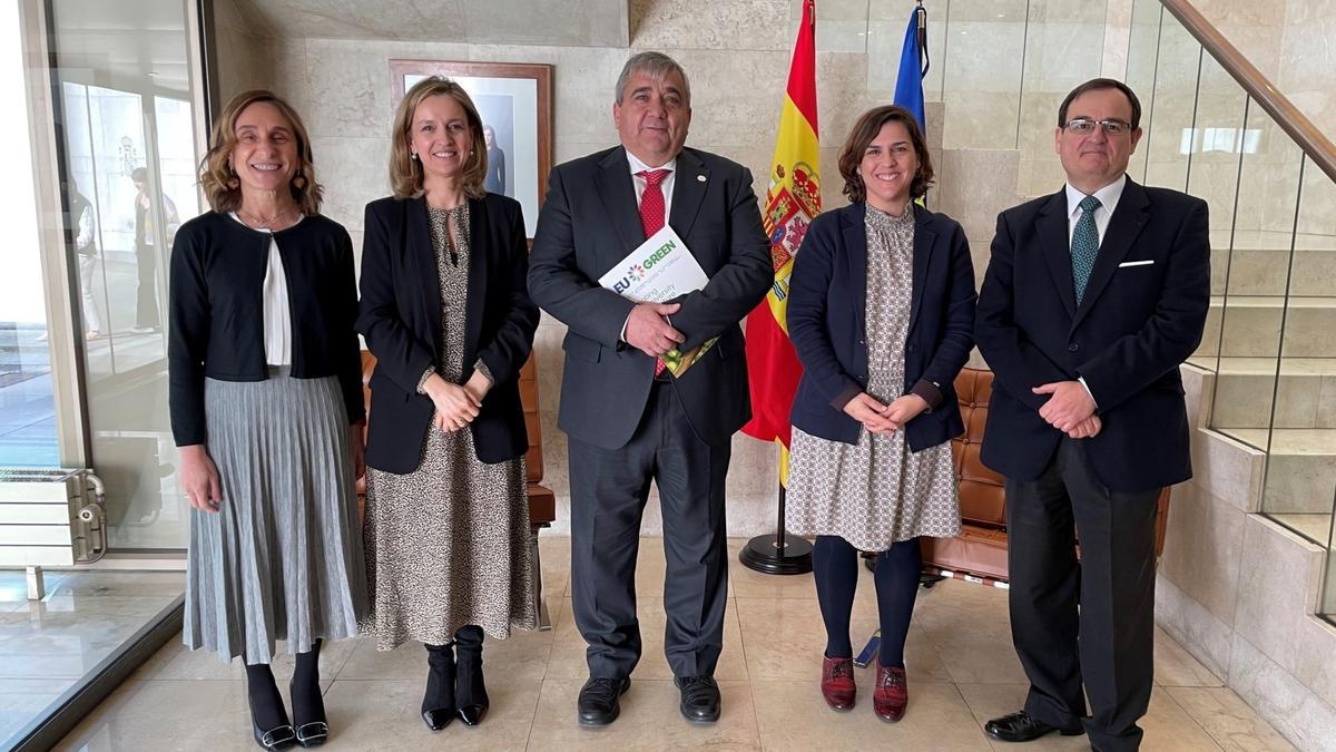 La UEx presenta EU GREEN en la Representación Permanente de España ante la Unión Europea.