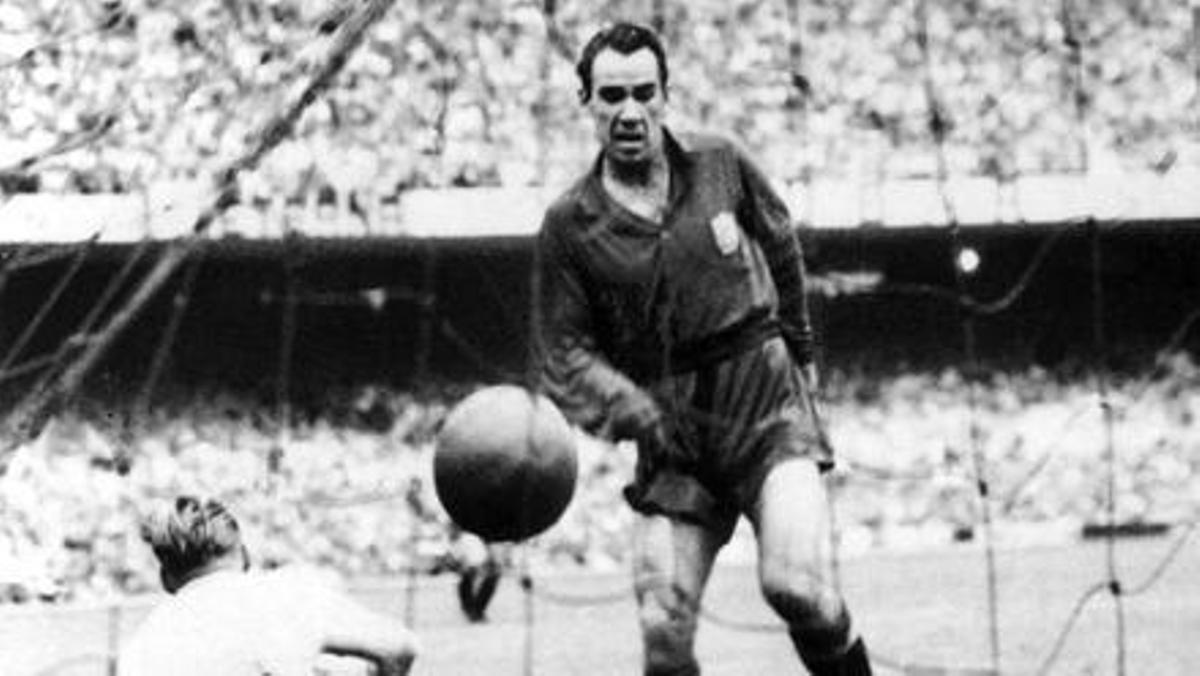 Telmo Zarra pasó a la historia por su gol ante Inglaterra en el Mundial de Brasil 1950.