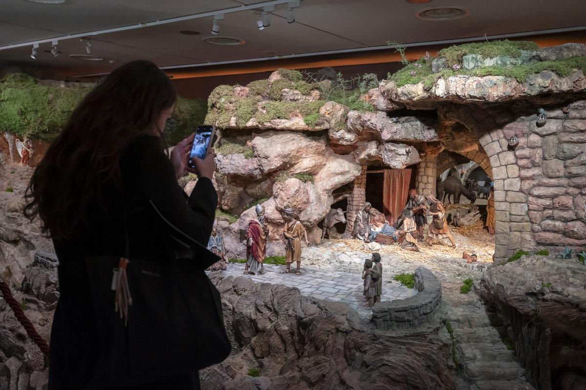 Una de las escenad del belén.