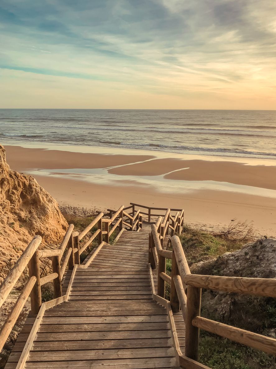 Paisaje en el Parque Nacional de Doñana en Andalucía.