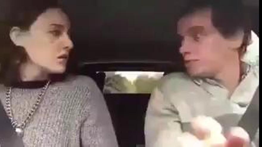 El video viral de la pareja que discute por el Mundial