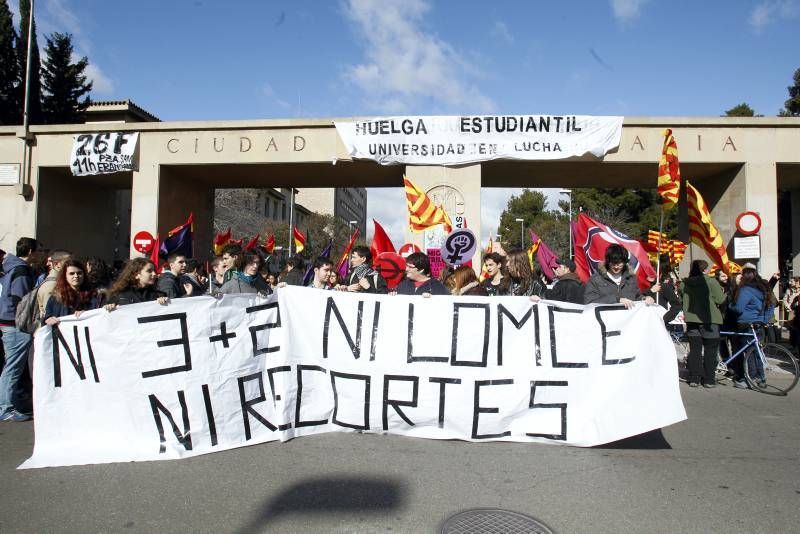 Manifestación estudiantes en contra del 3+2