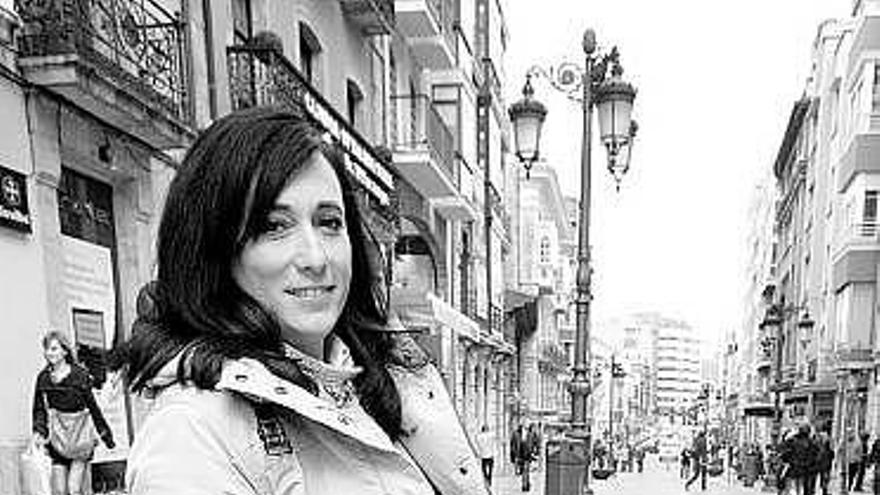 Cristina Fernández, en la calle La Cámara.