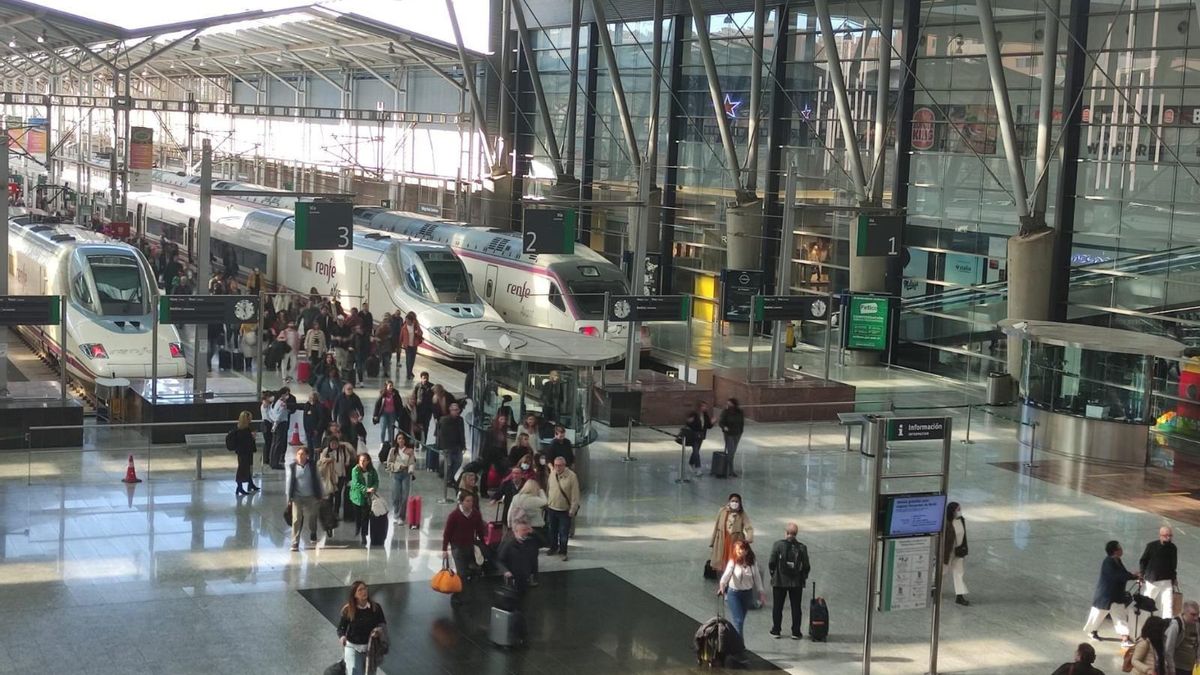 Una imagen de la estación de trenes María Zambrano de Málaga