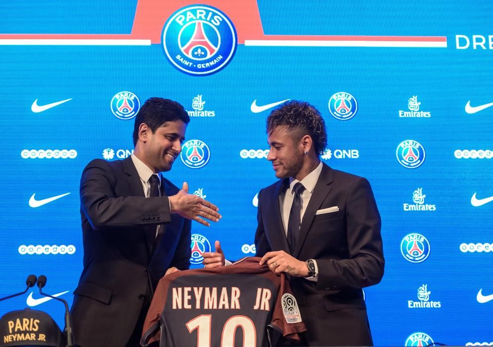 Presentació de Neymar Jr amb el PSG