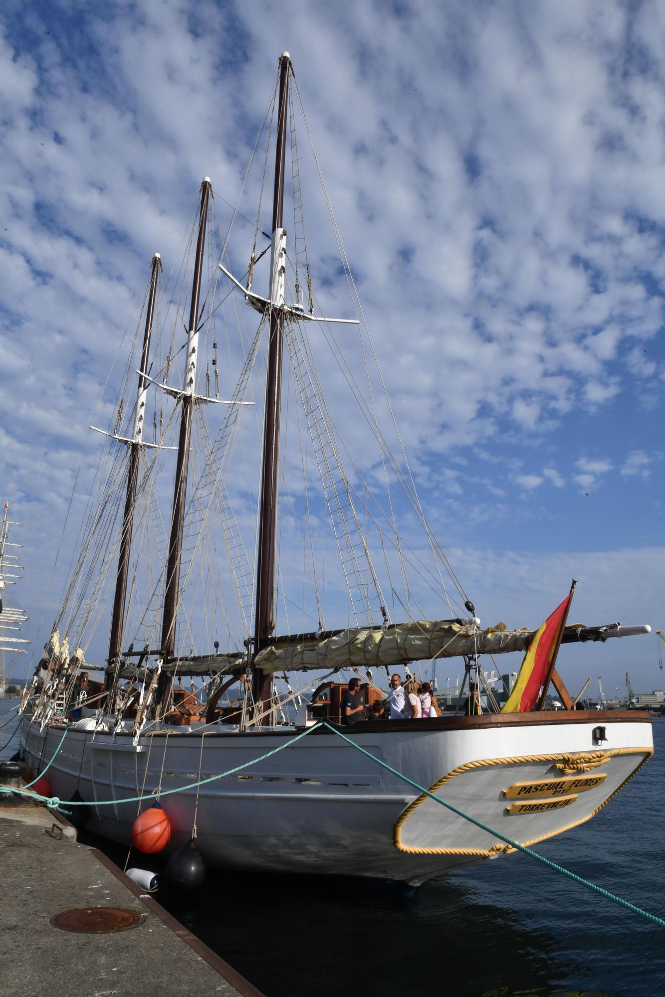 El 'Shabab Omán II', participante en la regata de Grandes Veleros, recala esta semana en el Puerto de A Coruña