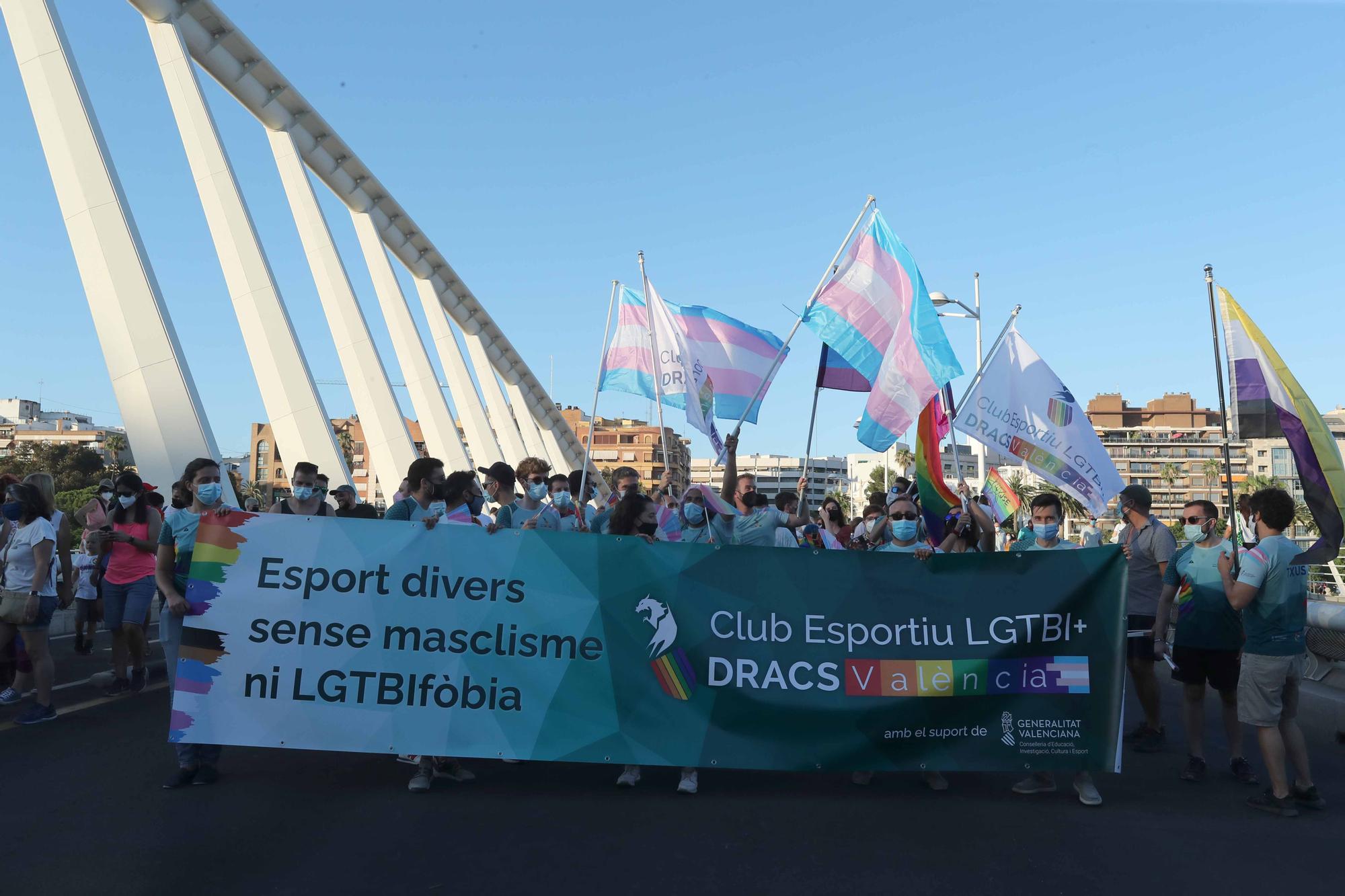 El mundo del deporte estuvo en el día del Orgullo LGTBI+ en València