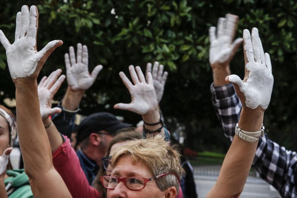 Manifestación en Oviedo de solidaridad con Cataluña