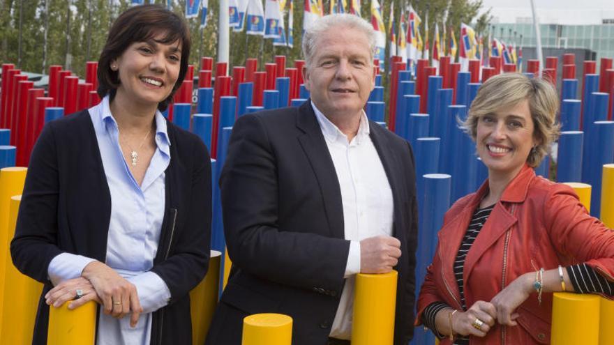 Rocío Gámez, Jaime de la Figuera y Ana Rodríguez, de IFEMA.