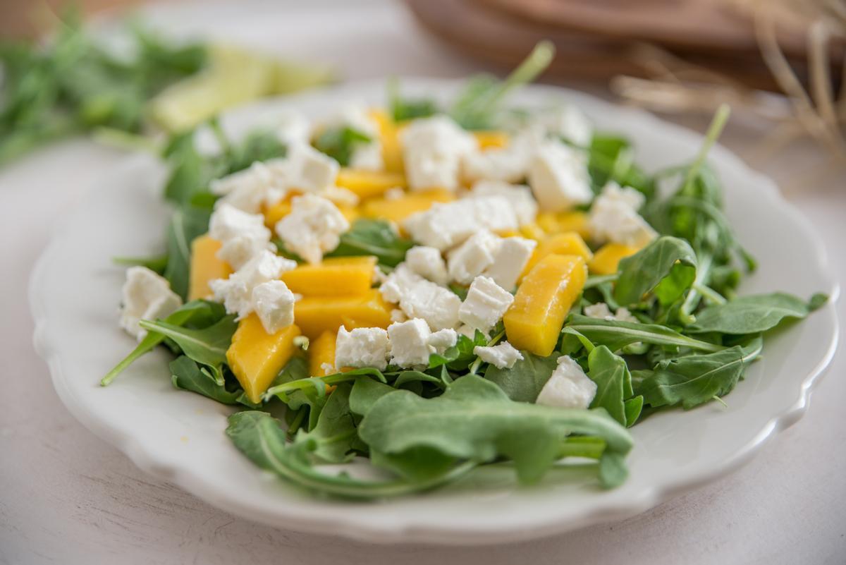 Ensalada de papaya y mango.