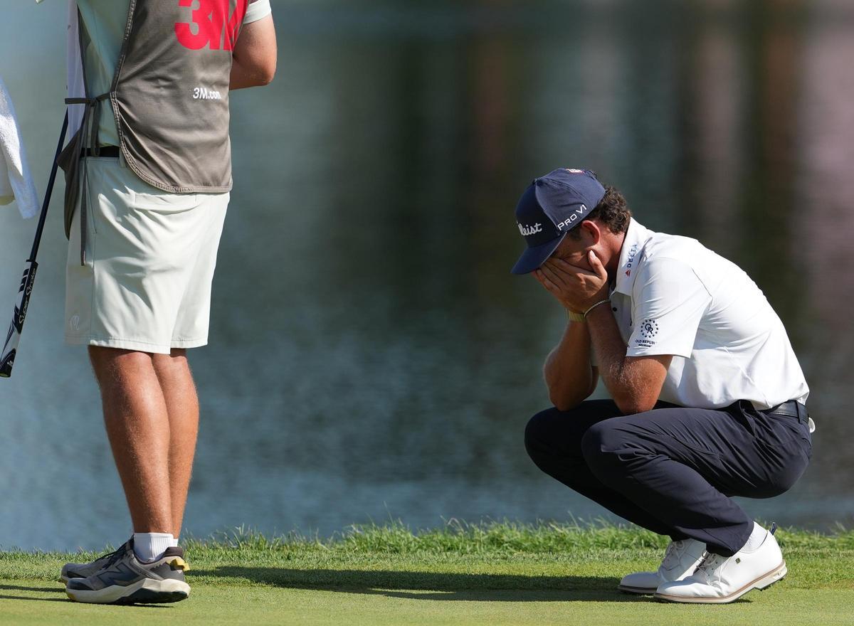 Koivun no acaba de creerse en el green del 18  su primer triunfo en el PGA de los muchos que vendrán en adelante