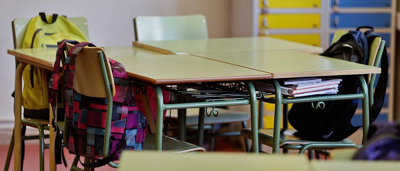 Aula vacía en un centro escolar. | | EUROPA PRESS