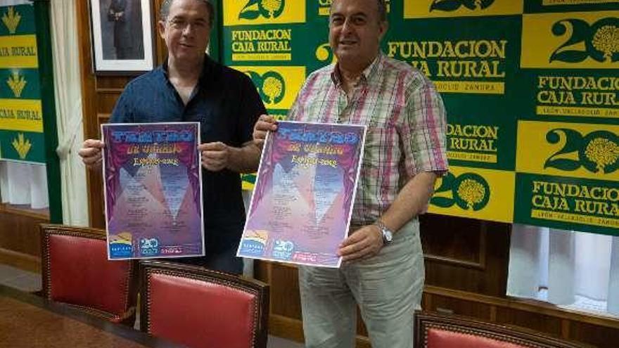 Esteban Sánchez y Feliciano Ferrero presentan el ciclo teatral.