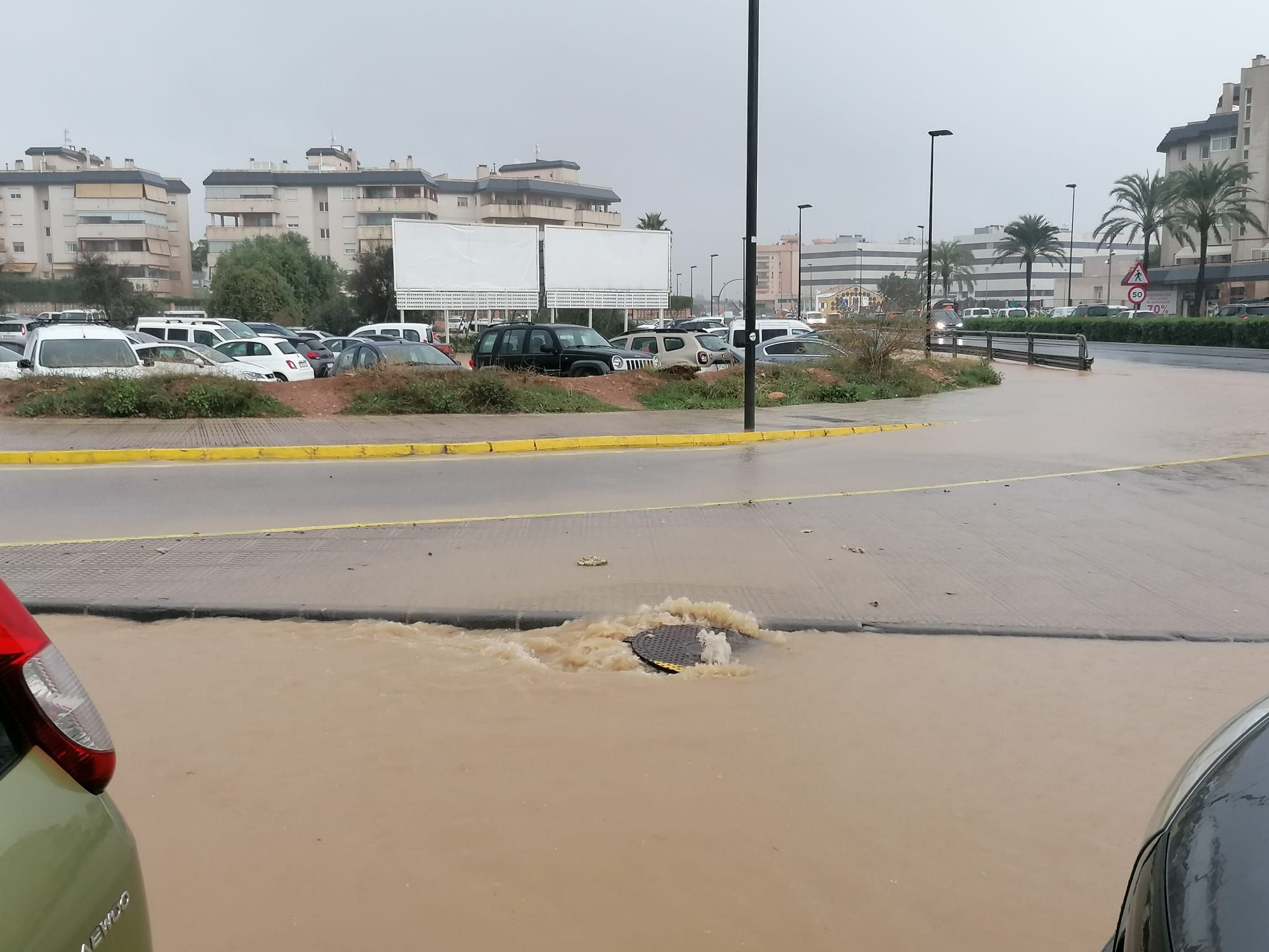 Imágenes de la lluvia en Ibiza