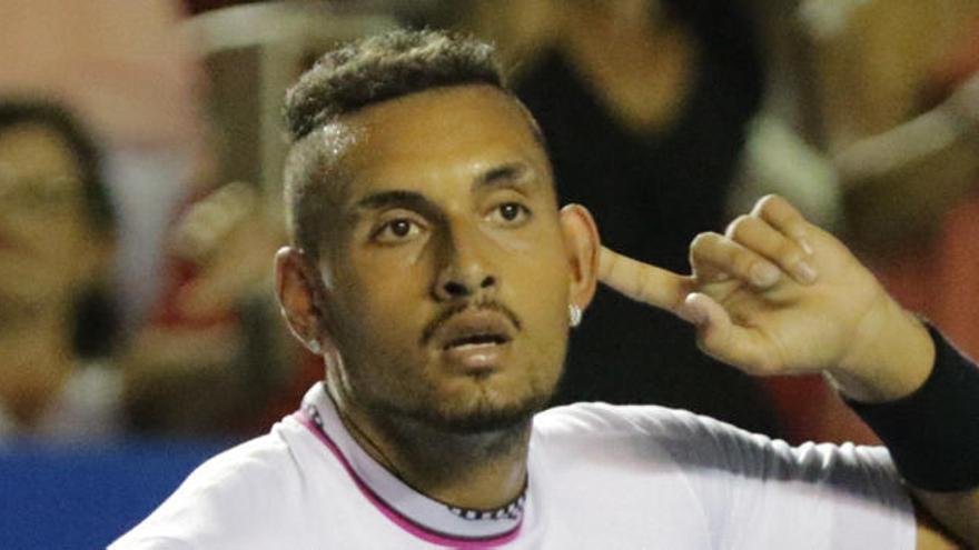 Nick Kyrgios, durante su partido contra Rafa Nadal