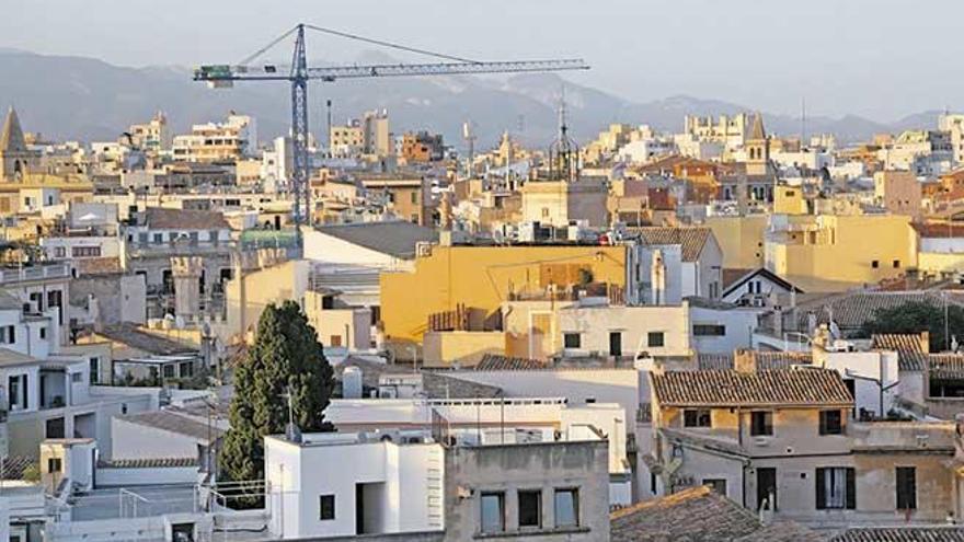 Una panorámica de azoteas, en el centro de Palma.