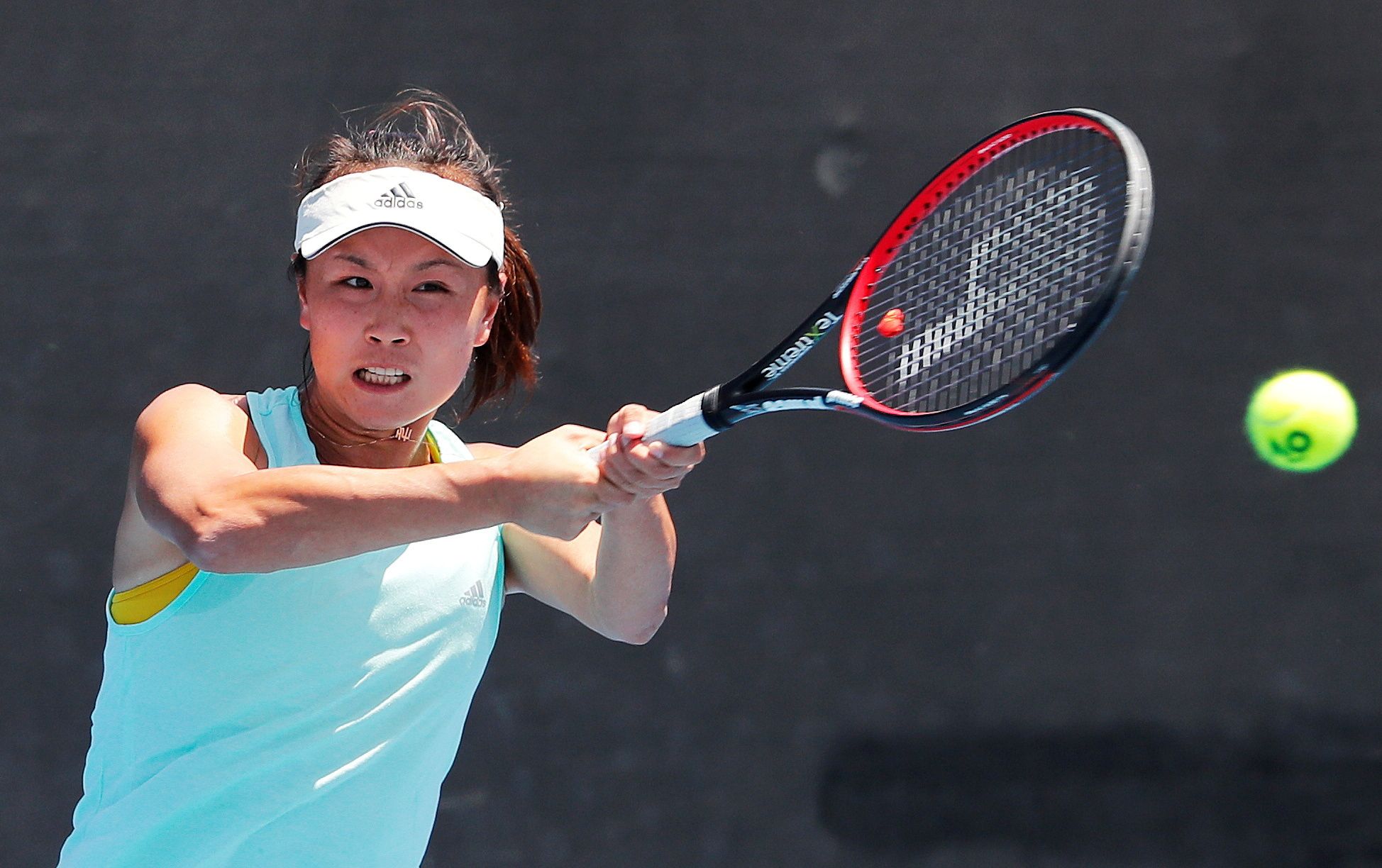 Peng Shuai en una imagen de archivo de un entrenamiento para el Open de Australia.