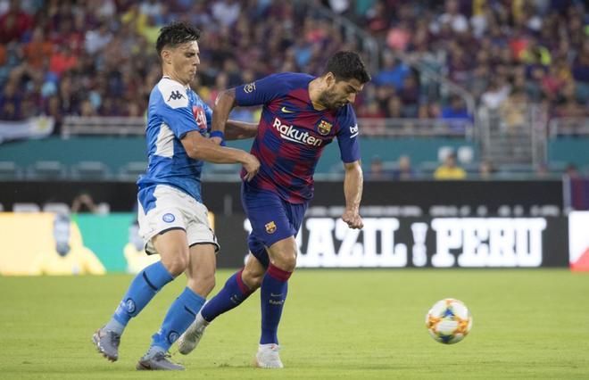 Las mejores imágenes del partido FC Barcelona - Nápoles en el estadio Hard Rock de Miami.