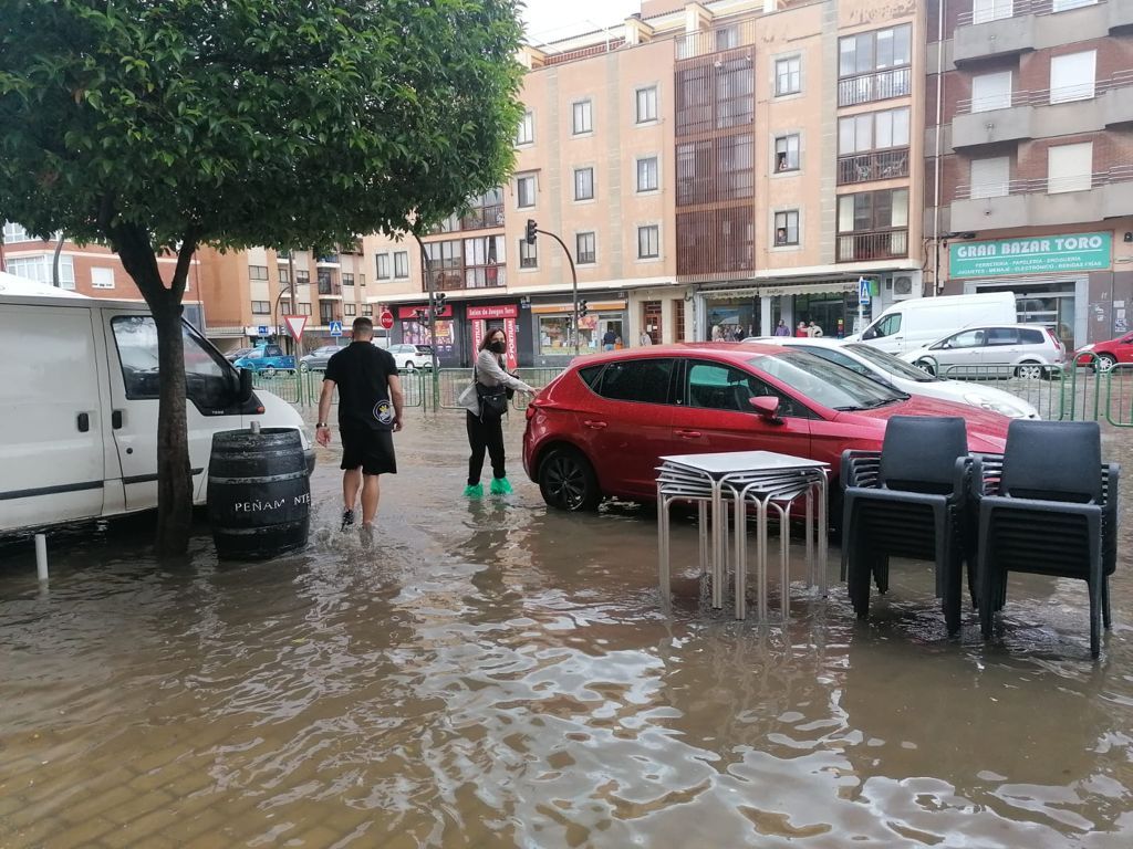 Tromba de agua en Toro