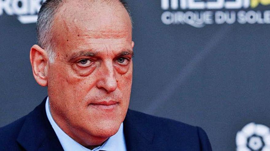 Una imagen del presidente de LaLiga, Javier Tebas