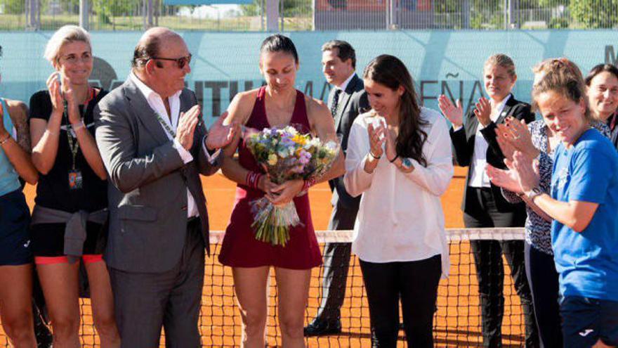 Arantxa Parra cuelga la raqueta también en Madrid