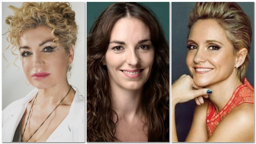 Aurora Guerra, Erika Halvorsen y Teresa Fernández Valdés, creadoras de &#039;El secreto de Puente Viejo&#039;, &#039;El fin del amor&#039; y &#039;Las chicas del cable&#039;.