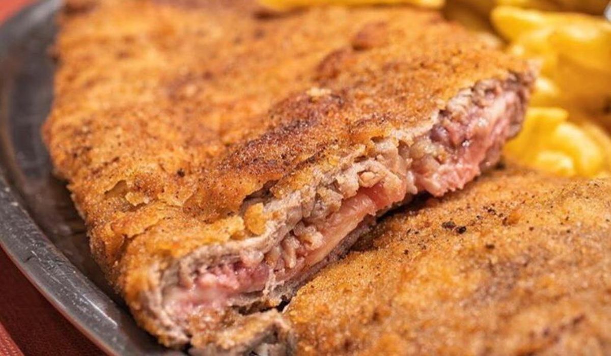 Un jugoso cachopo.