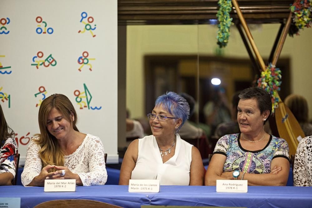 Homenaje a las mujeres piragüistas vencedoras del Descenso Internacional del Sella