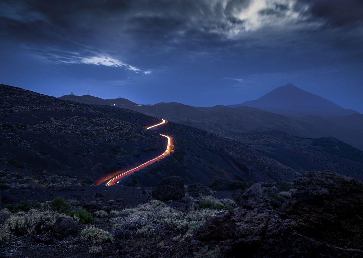 El Teide de noche.