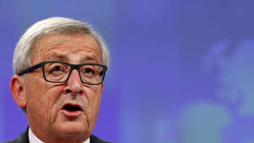 Jean-Claude Juncker, ayer, en Bruselas. // Reuters