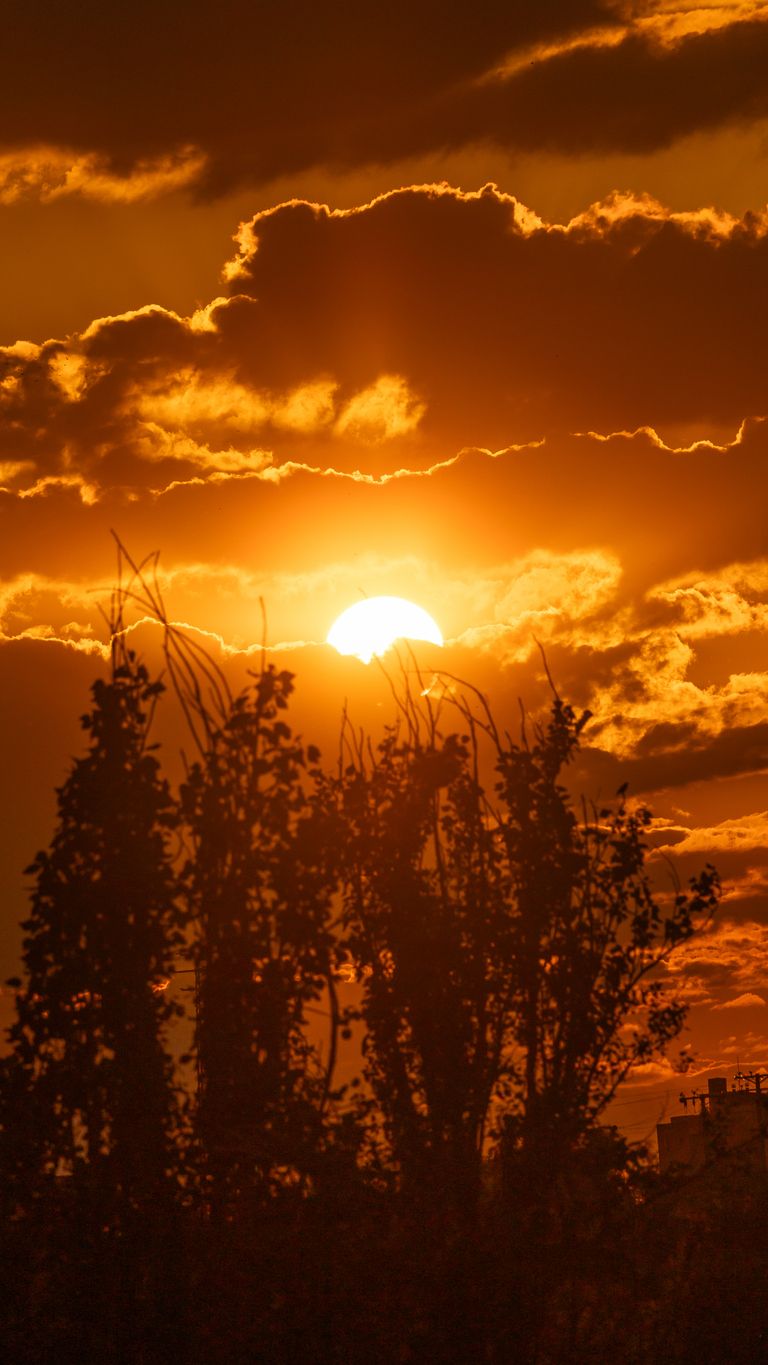 Atardecer el el barrio de Hortaleza