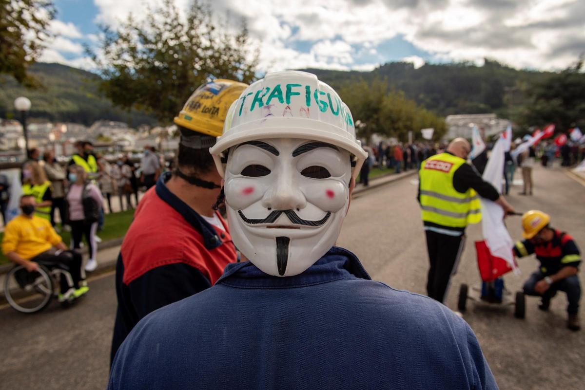 Manifestación por el futuro industrial de la comarca de A Mariña lucense.