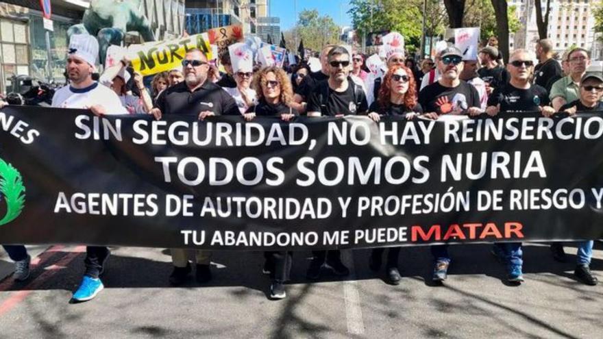 Protesta en Madrid por la muerte de una funcionaria de prisiones