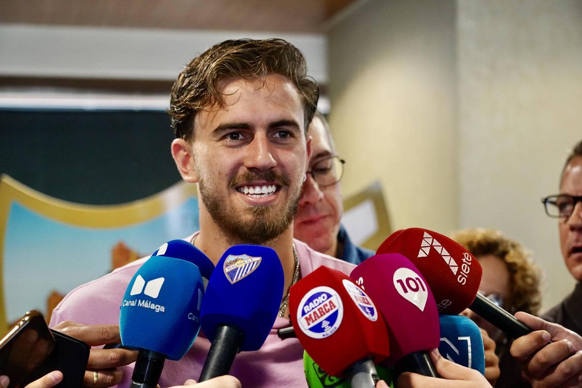 Adrián Niño, este miércoles ante los medios de comunicación.