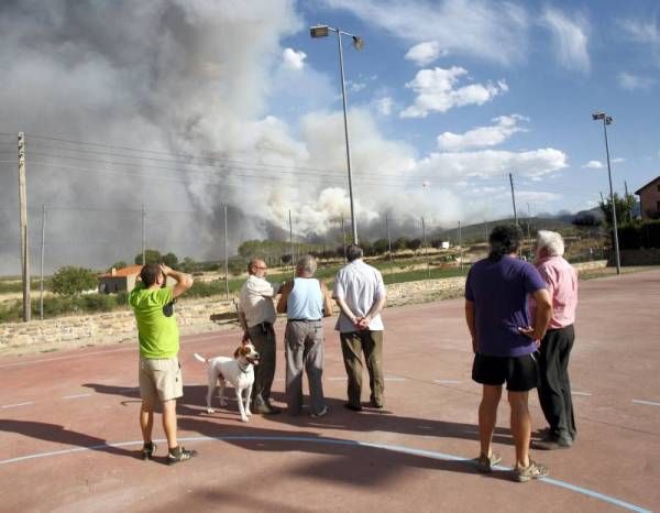 Fotogalería del incendio en Trasobares