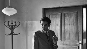 Alberto Cortés, caracterizado como Federico García Lorca en una imagen de La bola negra