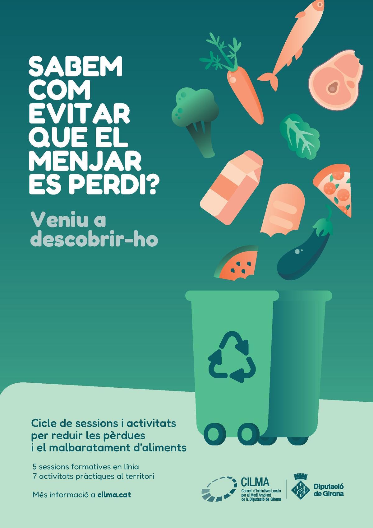 El cartell de la campanya de prevenció de les pèrdues i el malbaratament alimentari.