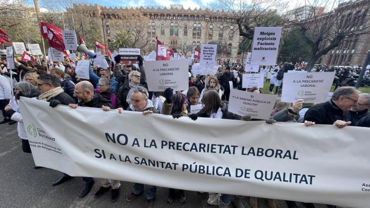 Manifestación de personal sanitario