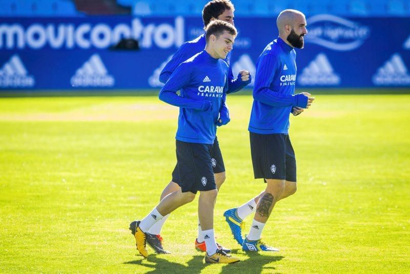 Sesión de entrenamiento del Real Zaragoza