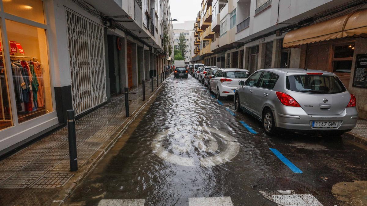 Imágenes de la lluvia en Ibiza