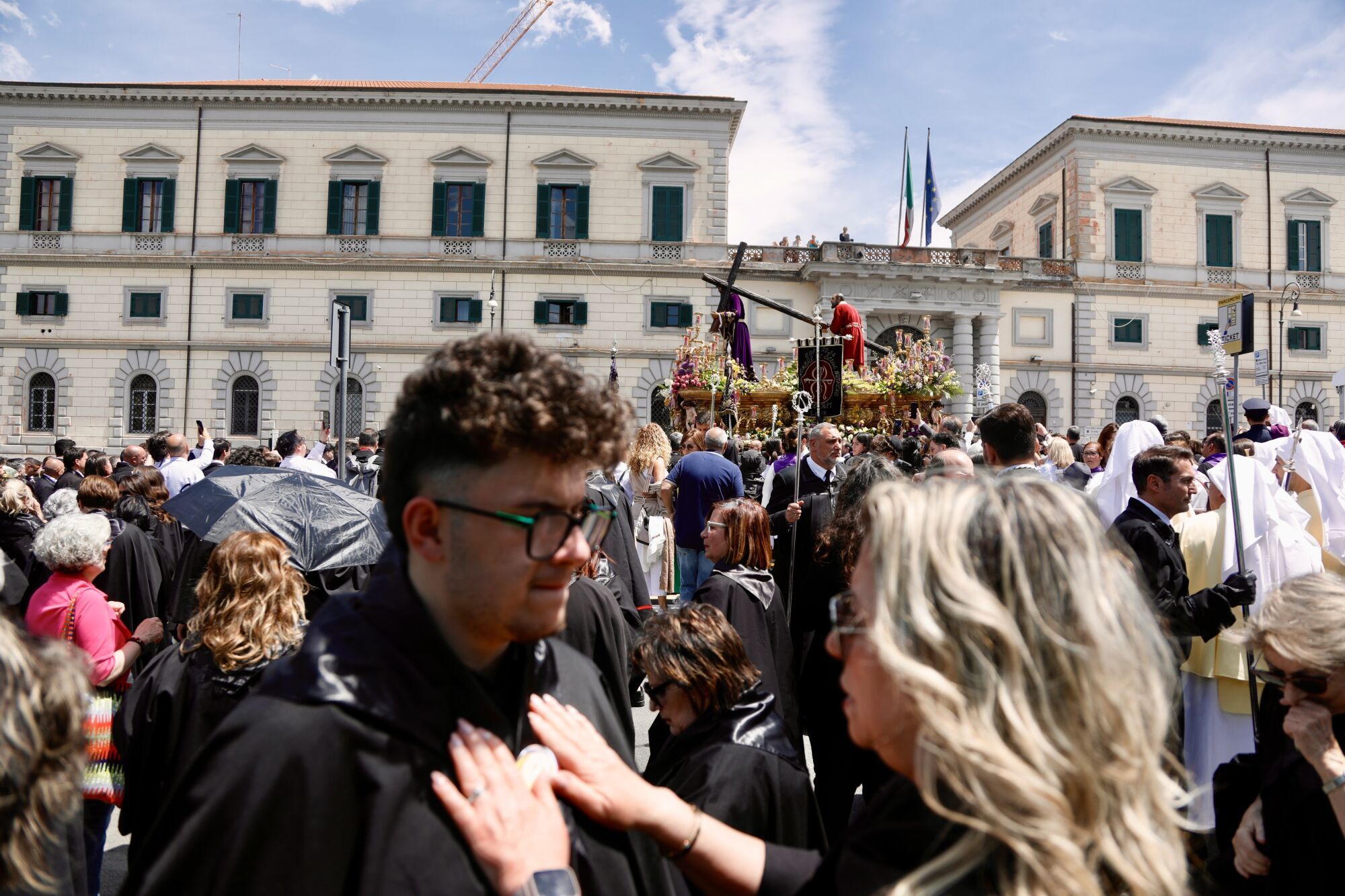 Salida procesional de varias cofradías de León, Portugal, Francia e Italia, durante el Jubileo 2025 en Roma