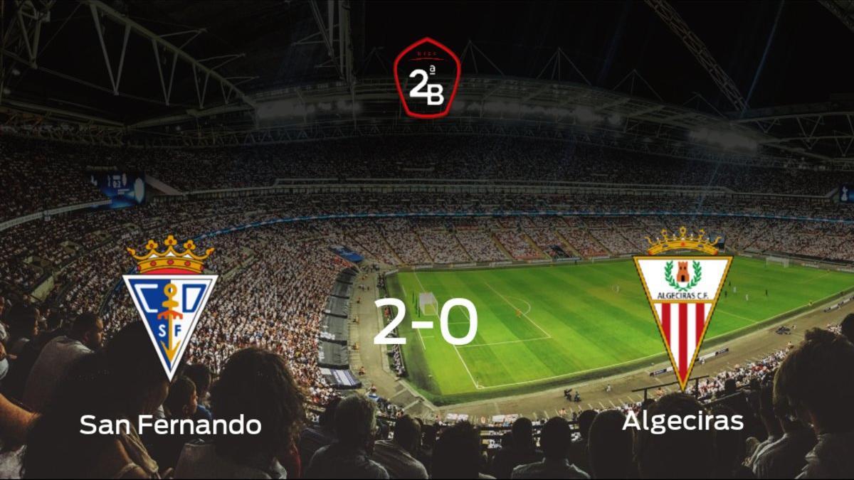 El San Fernando gana en casa al Algeciras por 2-0