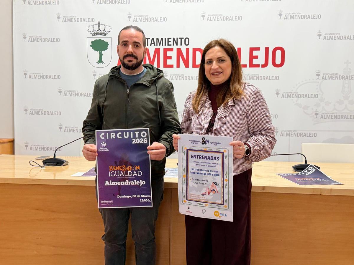 Antonio Morán y Carolina Preciado presentaron la Carrera por la Igualdad.
