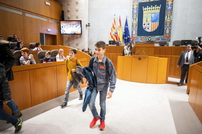 Pleno infantil en las Cortes