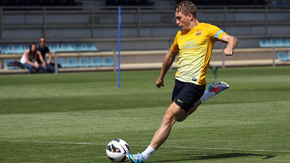 Gerard Deulofeu, durante un entrenamiento